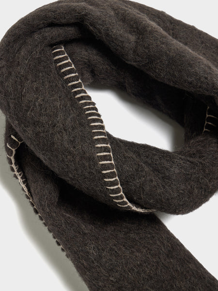 Cocotte Fluffy Scarf, Seal Brown
