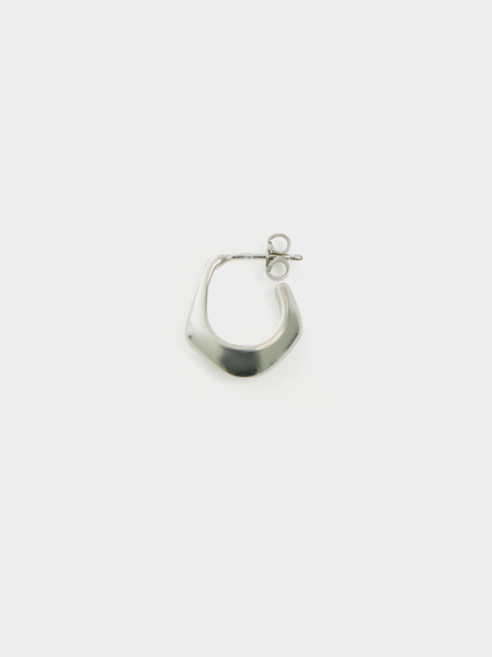 U Mini Drop Earring, Silver