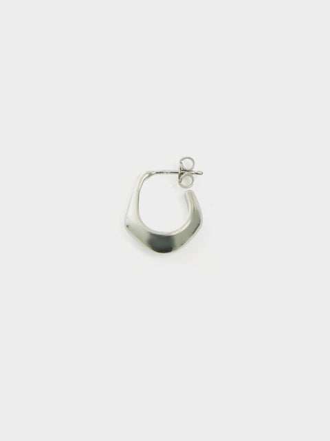U Mini Drop Earring, Silver