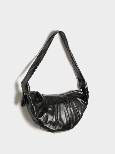 Large Croissant Bag, Black