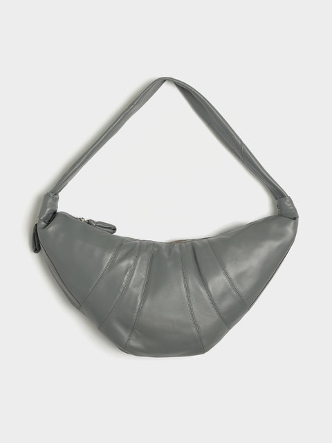 Large Croissant Bag, Smoked Pearl