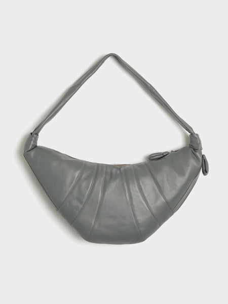 Large Croissant Bag, Smoked Pearl