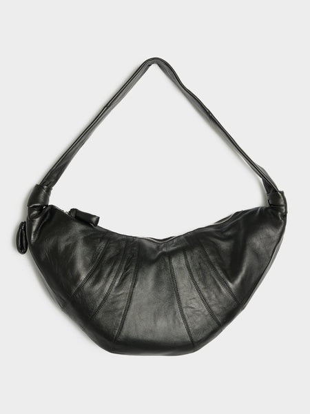 Large Croissant Bag, Black