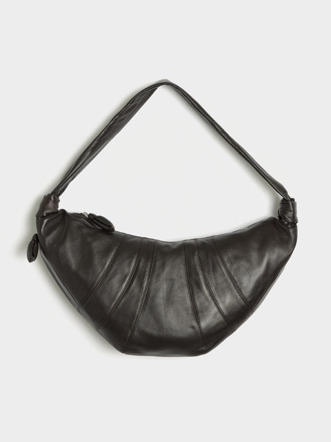 Large Croissant Bag, Dark Chocolate