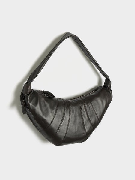 Large Croissant Bag, Dark Chocolate