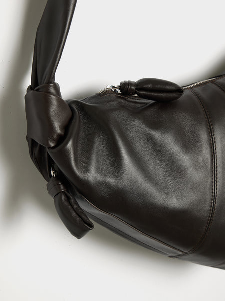 Large Croissant Bag, Dark Chocolate