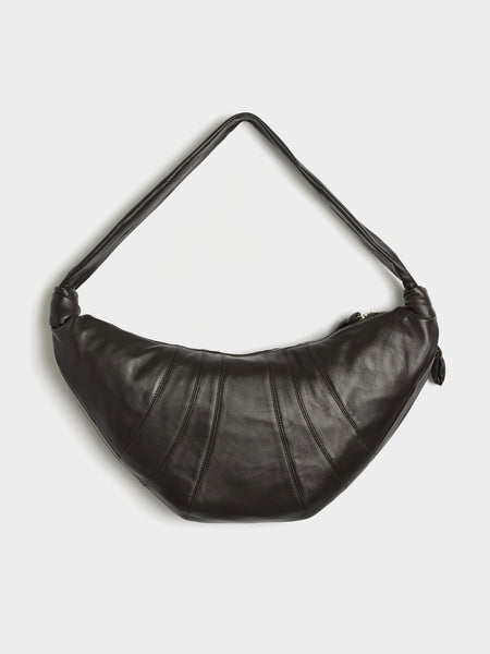 Large Croissant Bag, Dark Chocolate