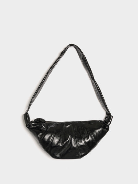 Medium Croissant Bag, Black