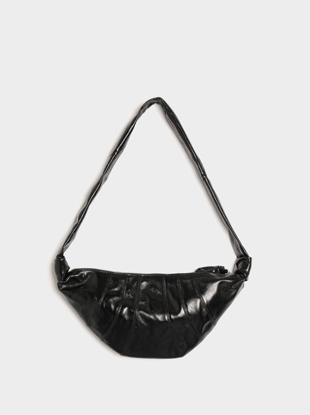 Medium Croissant Bag, Black