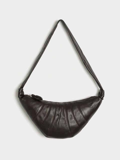 Medium Croissant Bag, Dark Chocolate