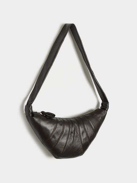 Medium Croissant Bag, Dark Chocolate