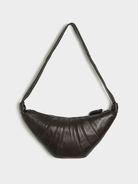Medium Croissant Bag, Dark Chocolate