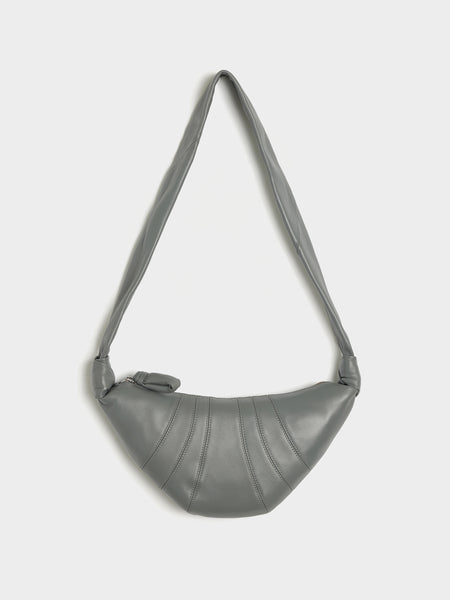 Small Croissant Bag, Smoked Pearl