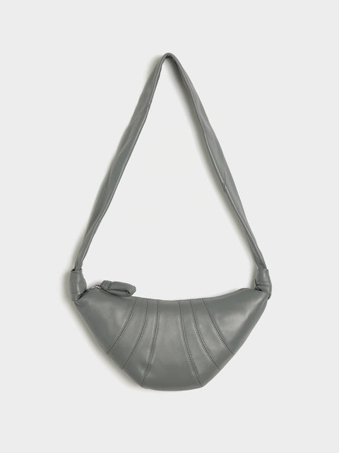 Small Croissant Bag, Smoked Pearl