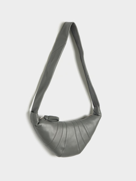 Small Croissant Bag, Smoked Pearl