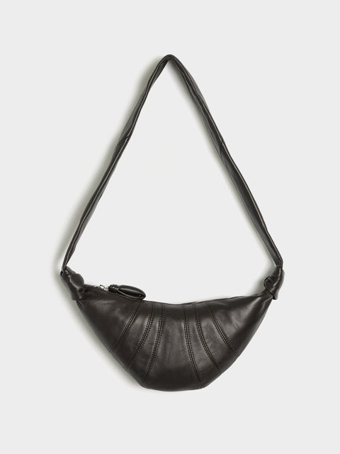 Small Croissant Bag, Dark Chocolate