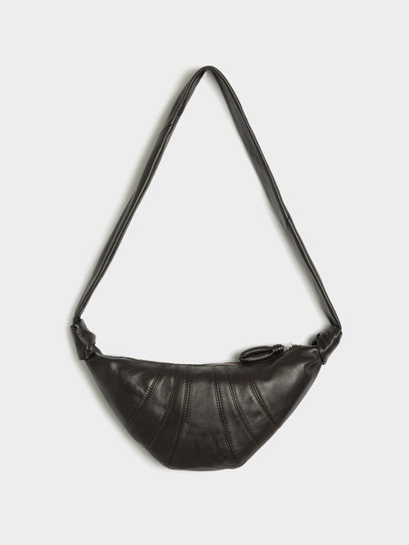 Small Croissant Bag, Dark Chocolate