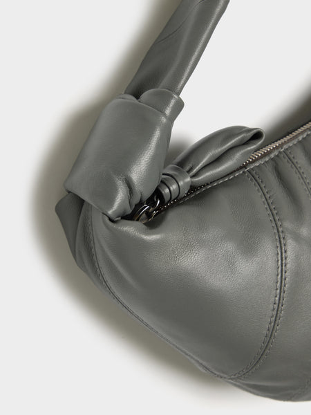 Mini Fortune Croissant Bag, Smoked Pearl