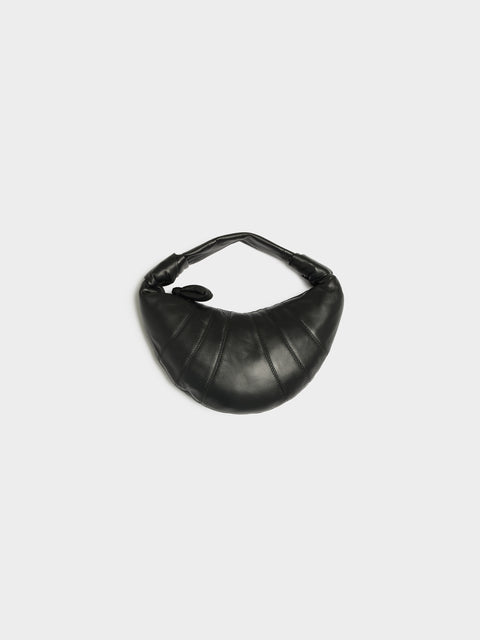 Mini Fortune Croissant Bag, Black
