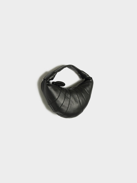 Mini Fortune Croissant Bag, Black
