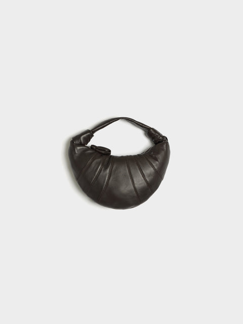 Mini Fortune Croissant Bag, Dark Chocolate