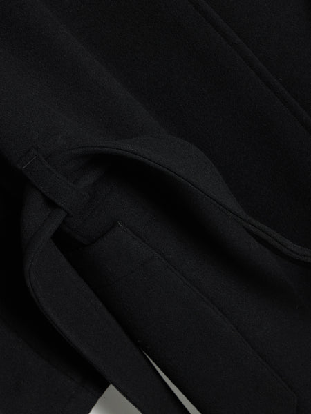 Wrap Coat, Black