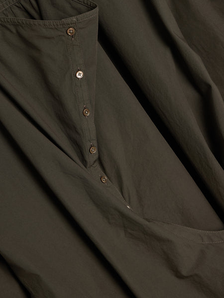 W Short Sleeve Twisted Dress, Dark Brown