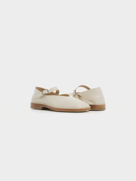 W Ballerina Shoes, White