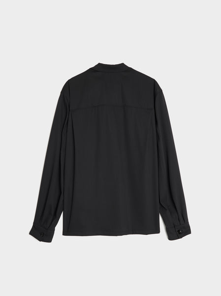 Soft Military Overshirt, Jet Black