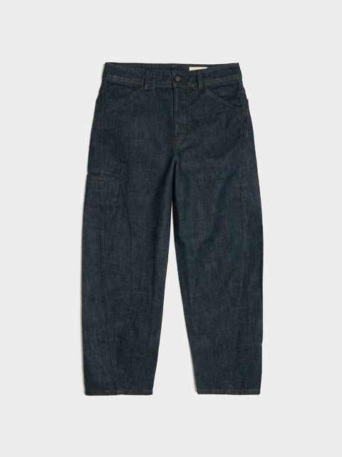 Twisted Workwear Pants, Denim Indigo