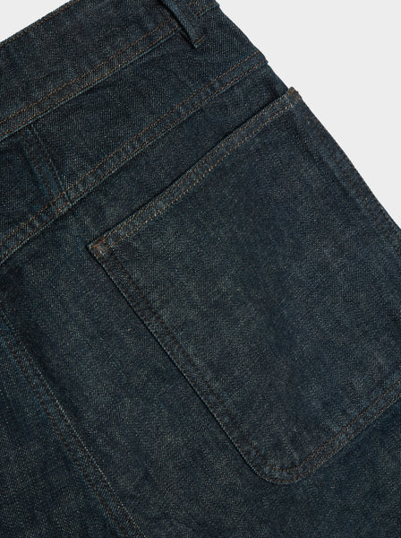 Twisted Workwear Pants, Denim Indigo