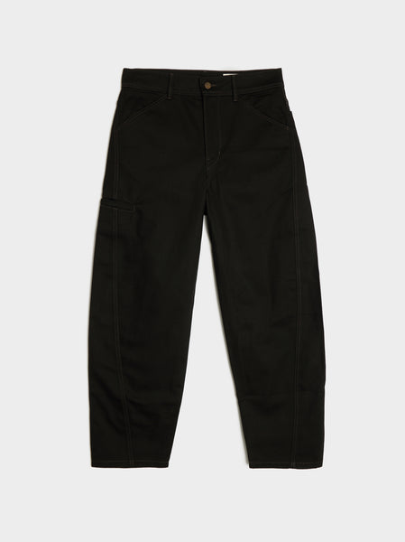 Twisted Workwear Pants, Black