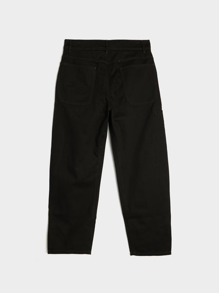 Twisted Workwear Pants, Black