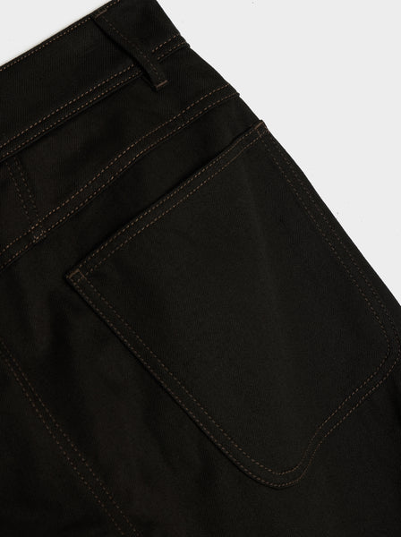 Twisted Workwear Pants, Black