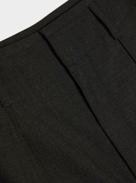 W Curved Volume Tailored Pants, Caviar