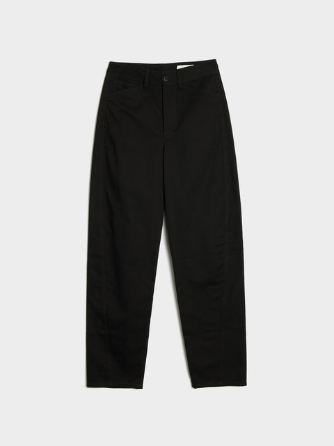W Five Pocket Twisted Pants, Jet Black