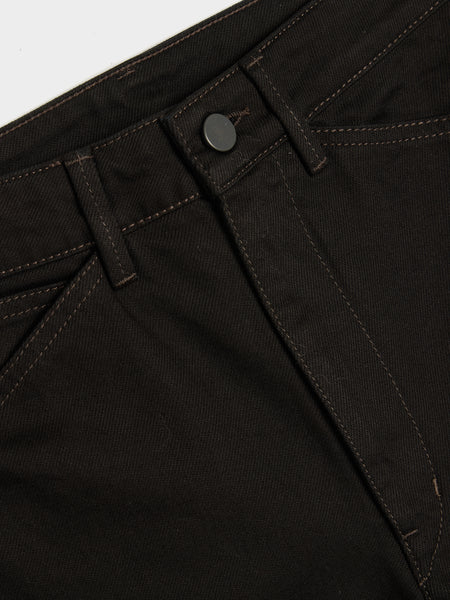W Five Pockets Twisted Pants, Black