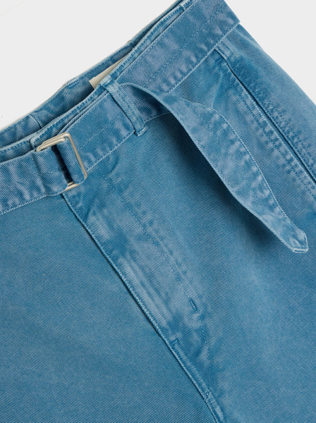 Twisted Belted Pants III, Denim Snow Blue