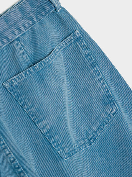 Twisted Belted Pants III, Denim Snow Blue