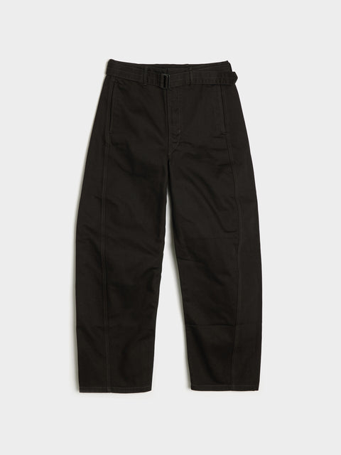 Twisted Belted Pants, Black