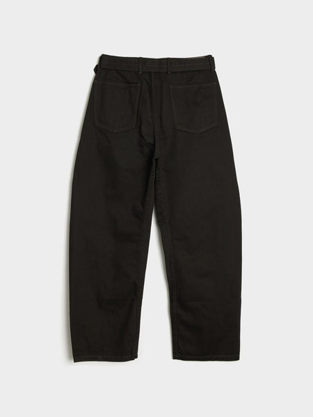 Twisted Belted Pants, Black