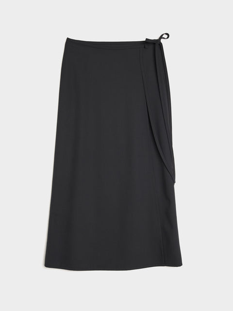 W Light Tailored Skirt, Jet Black