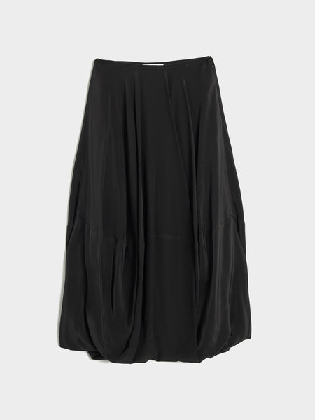 W Balloon Skirt, Black