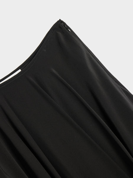 W Balloon Skirt, Black