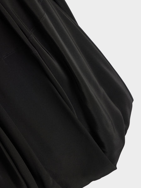 W Balloon Skirt, Black