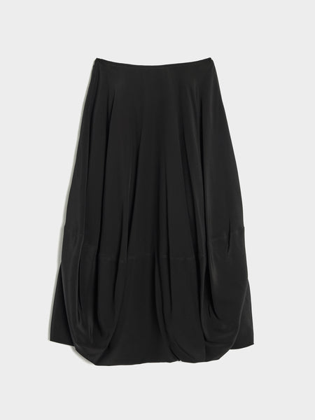 W Balloon Skirt, Black