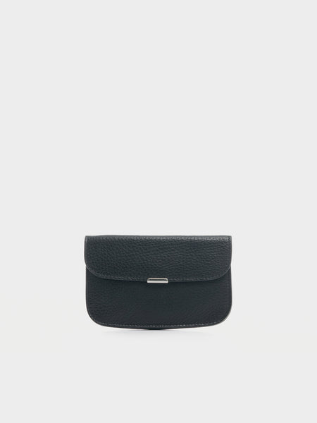 U Soft Tab Card Holder Coin Purse, Black
