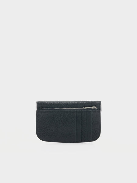 U Soft Tab Card Holder Coin Purse, Black