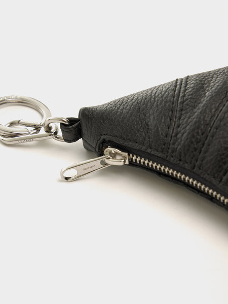 U Mini Croissant Keyring, Black