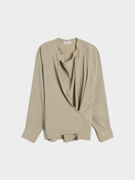 W Twisted Top, Natural Clay